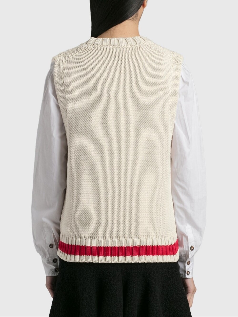 Ganni Cotton Rope Logo Knit Sweater Vext Sz L - Picture 7 of 9
